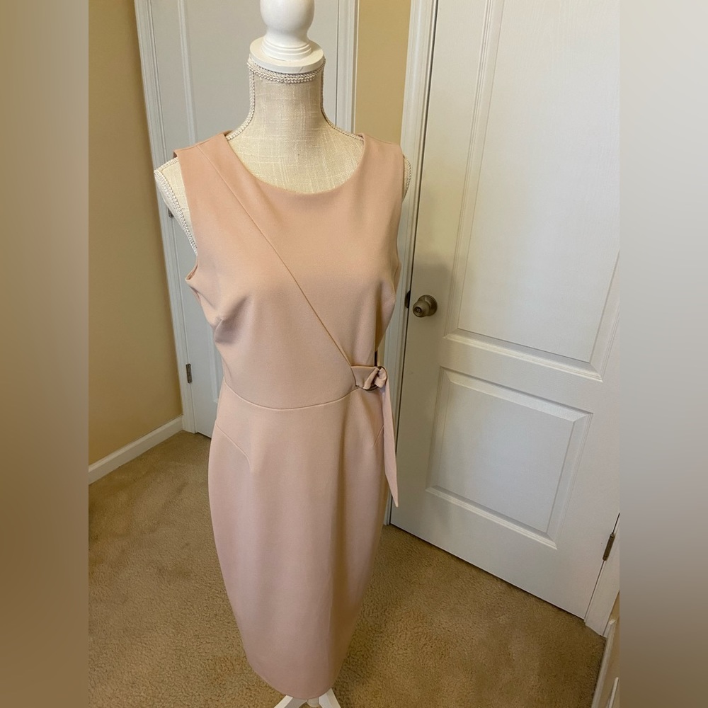 EnFocus Studio Colorblock Peplum Dress Size 10